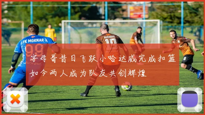 字母哥昔日飞跃小哈达威完成扣篮如今两人成为队友共创辉煌